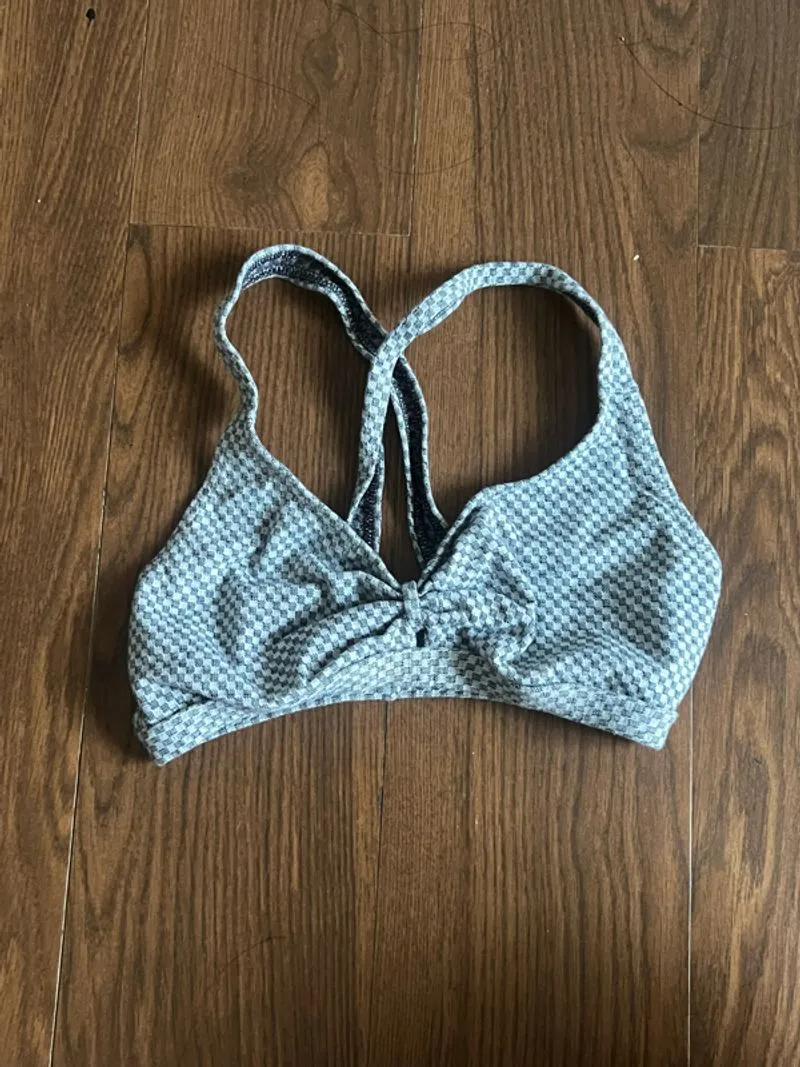 Sports Bra Checkered Grey photo 1