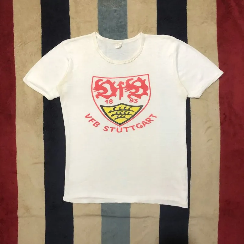 Vintage 70s VfB Stuttgart Single-Stitch Ringer T-Shirt photo 1