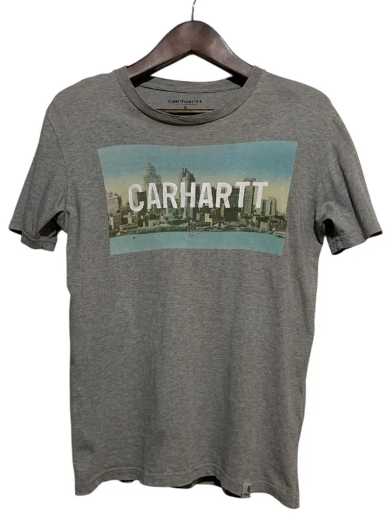 Kaos CARHARTT WIP Detroit size S fit M 67x50 used faded photo 1