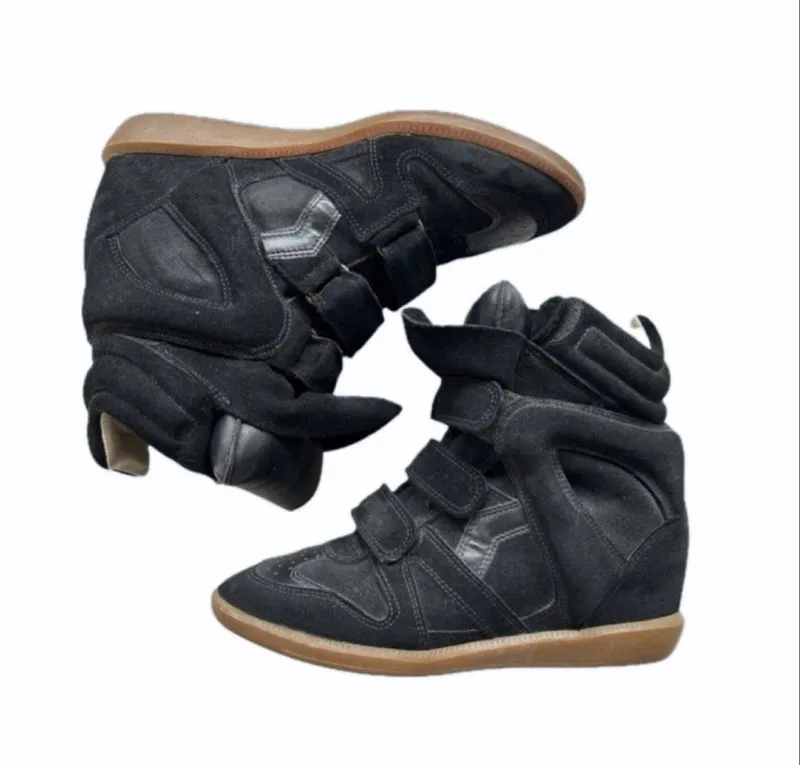 Authentic Isabel Marant Black Wedge Sneakers  photo 1