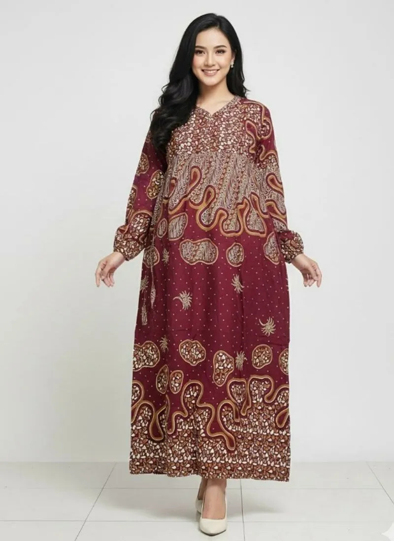 Abaya premium rayon ld120 pj135 zipper dpn tali smping photo 1