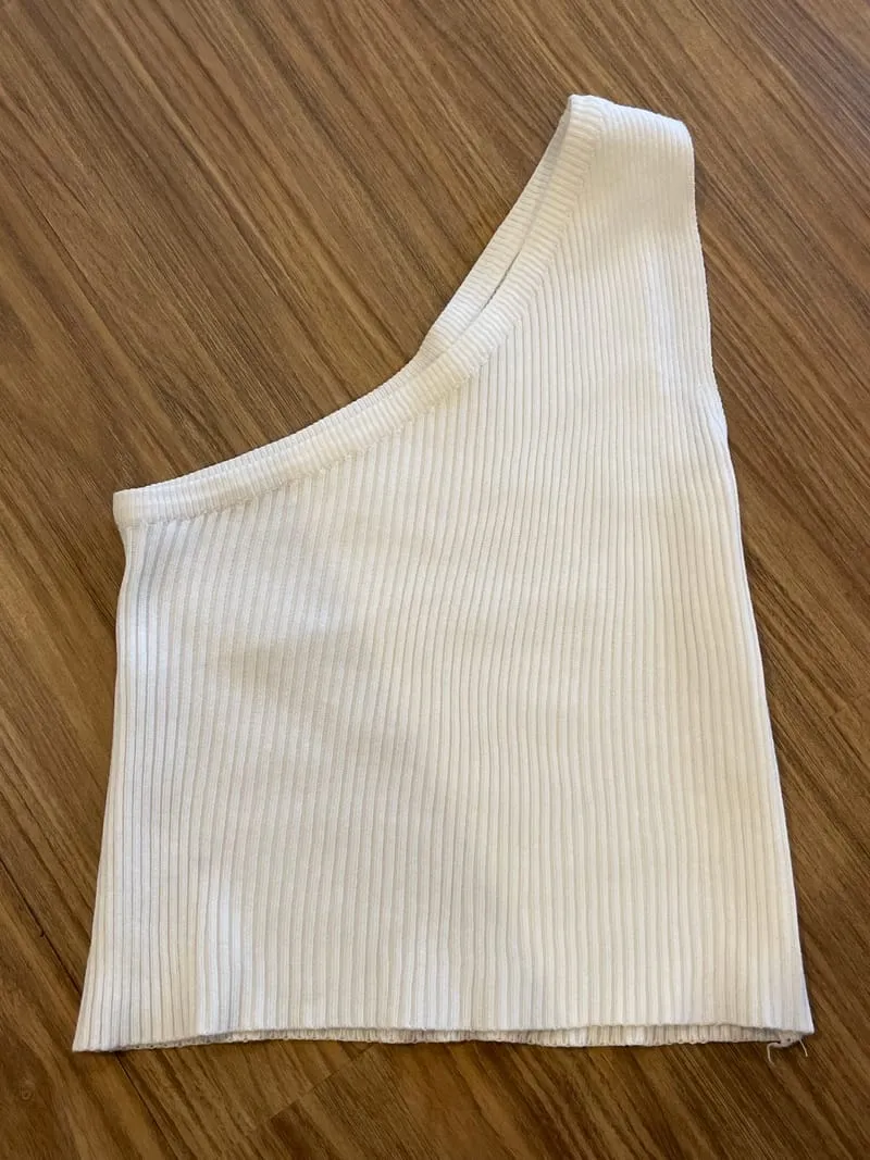 Casual Crop top Wanita white photo 1