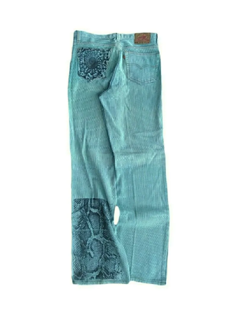 Vintage Orange tab Lea jeans good material photo 1