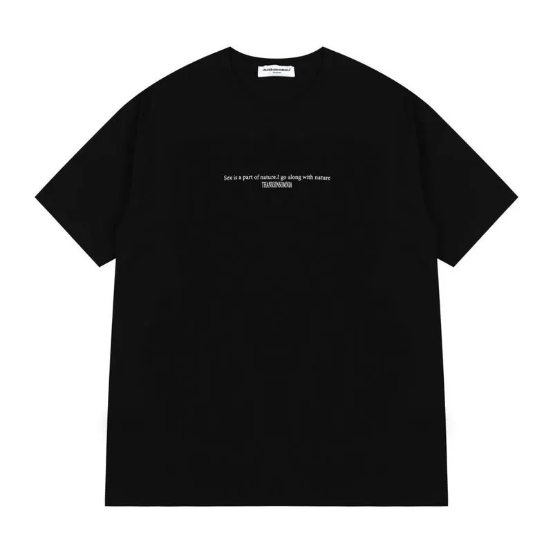 Thanksinsomnia Streetwear Vintage T-shirt Pria black photo 1