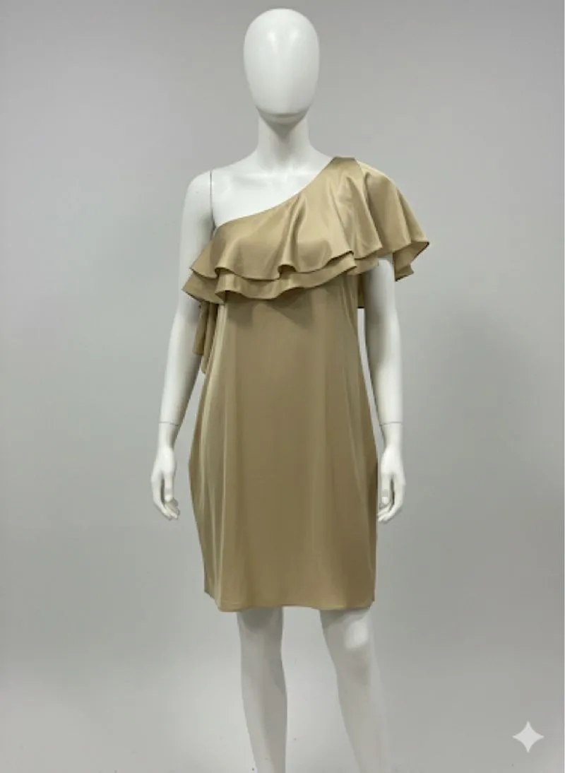 Midi dress ruffle Halston Heritage photo 1