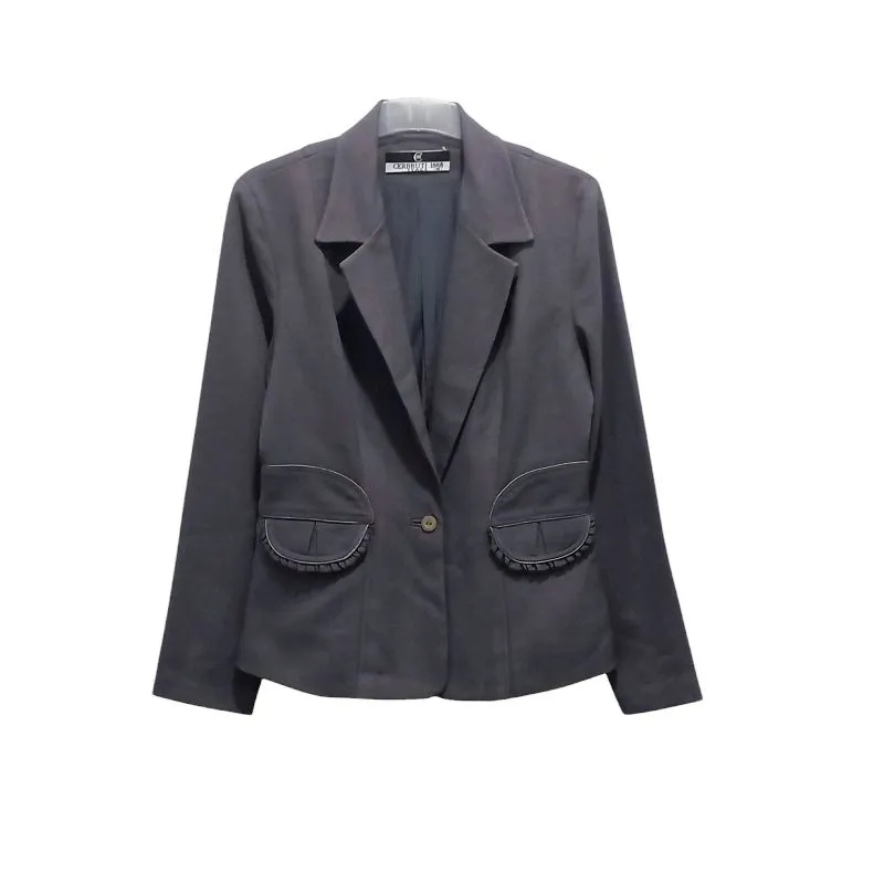 Blazer Wanita Size M Warna Abu Tua photo 1