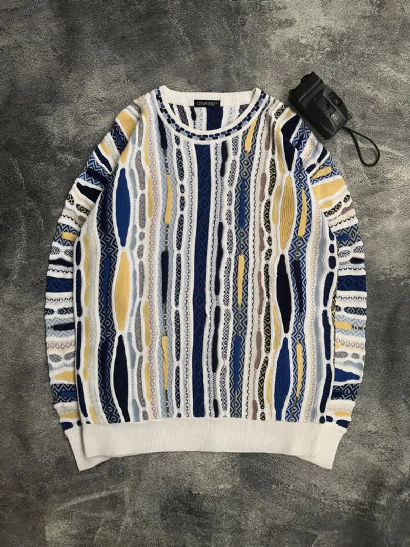 Knitwear Vintage by Chovert 3d Pattern Look Like Coogi photo 1