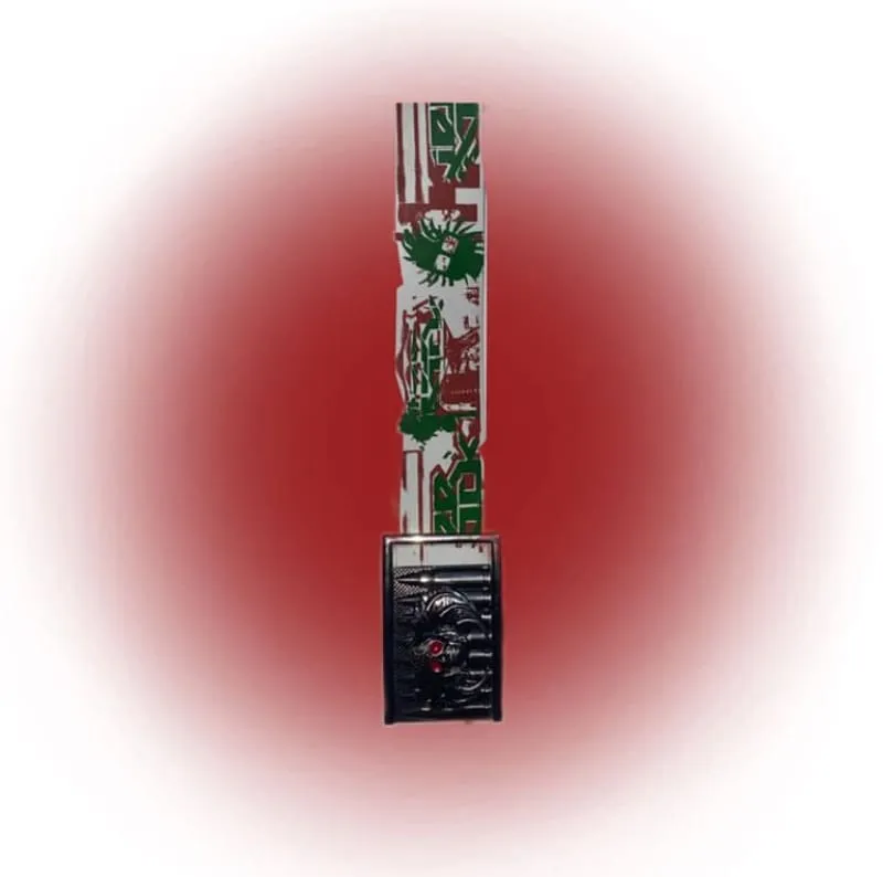 Vintage Grunge Belt Pria white red photo 1