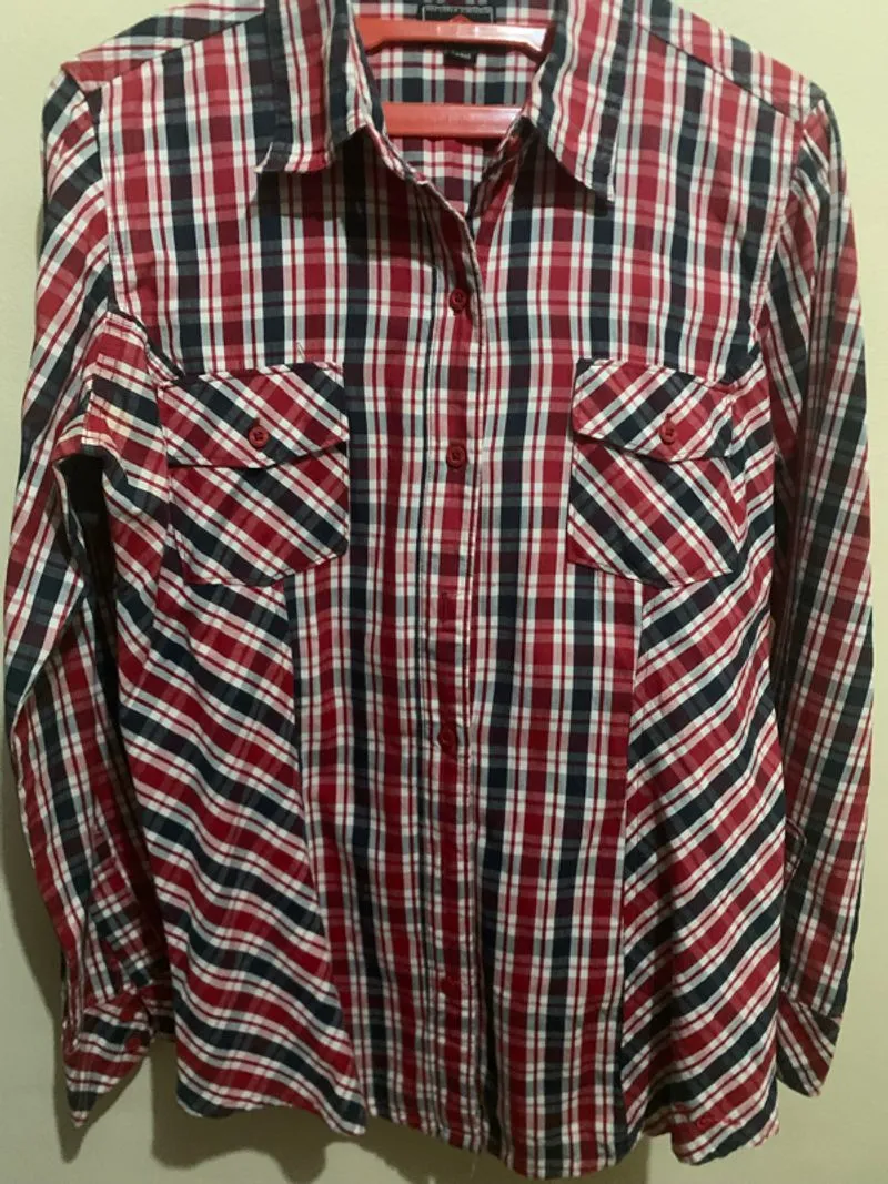 Kemeja kotak merah hitam Lee Cooper photo 1