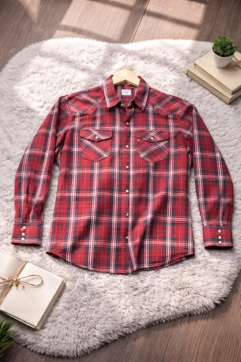 Kemeja Flanel lengan panjang blck number  photo 1