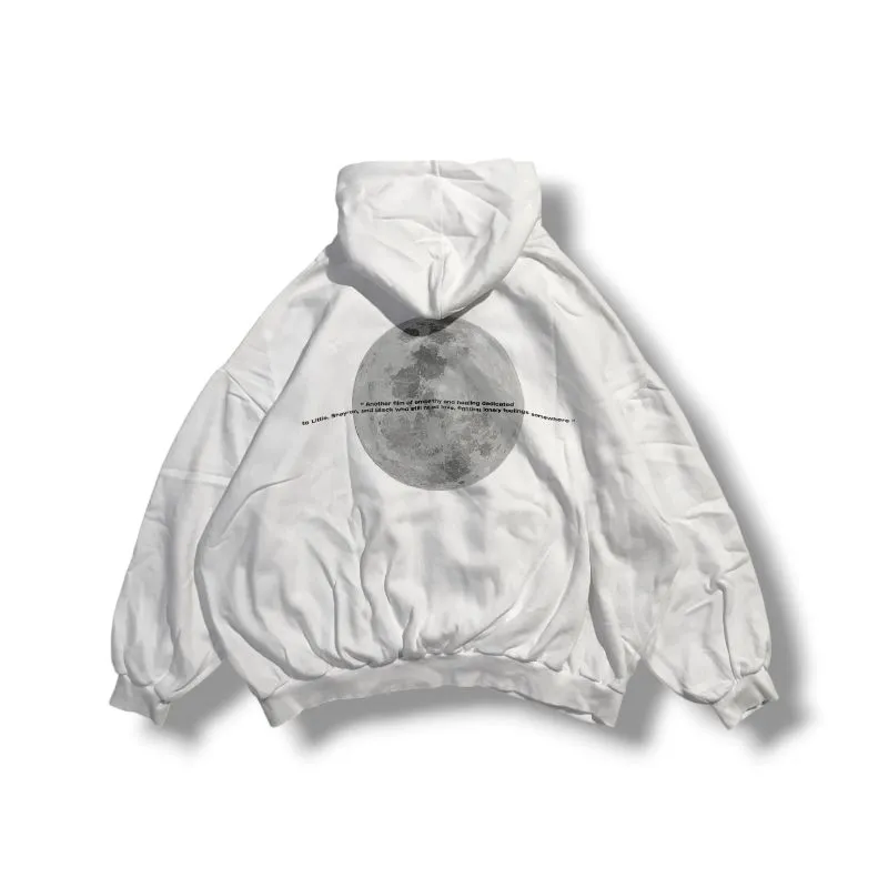 HOODIE OVERSIZE WHITE MOON photo 1