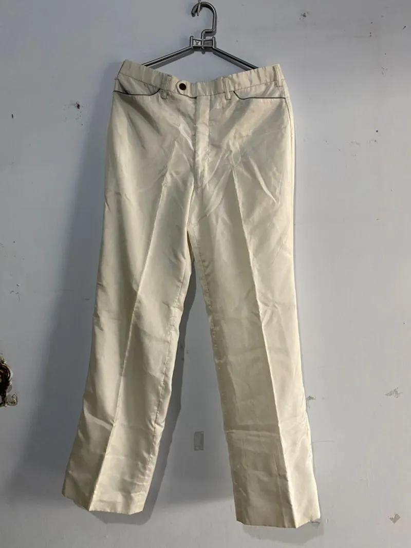 NYLON BROKEN WHITE PANTS photo 1