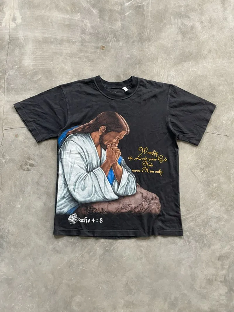 1990’s - Jesus Tee By San Pietro Merch Printed  photo 1