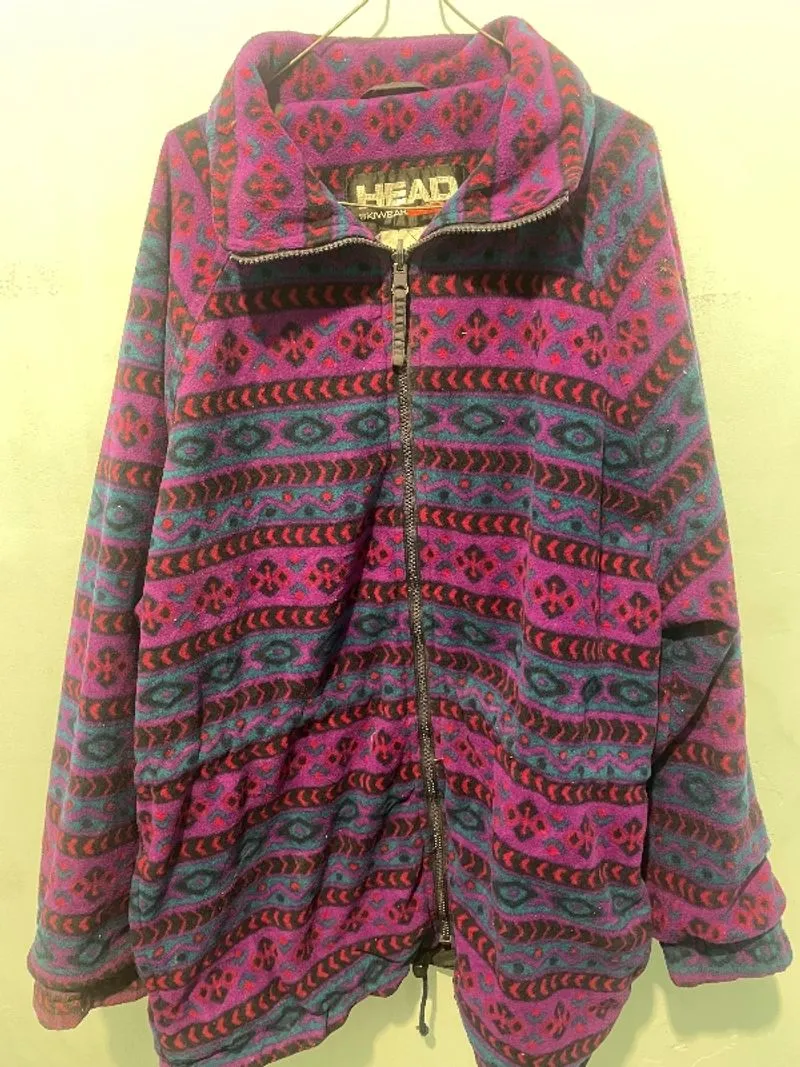 headskywear zip vintage jaket tebal  photo 1