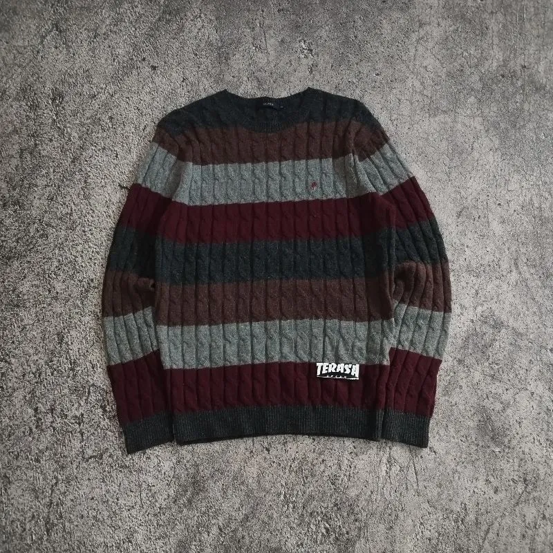 Japanese brand Casual Sweater Pria gray photo 1