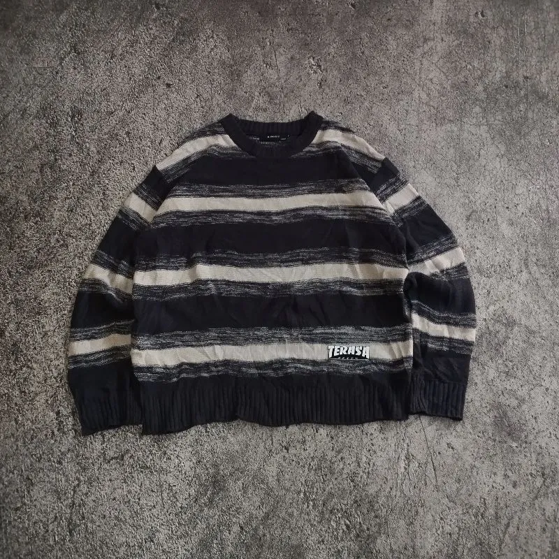 Japanese brand Streetwear Sweater Pria gray photo 1