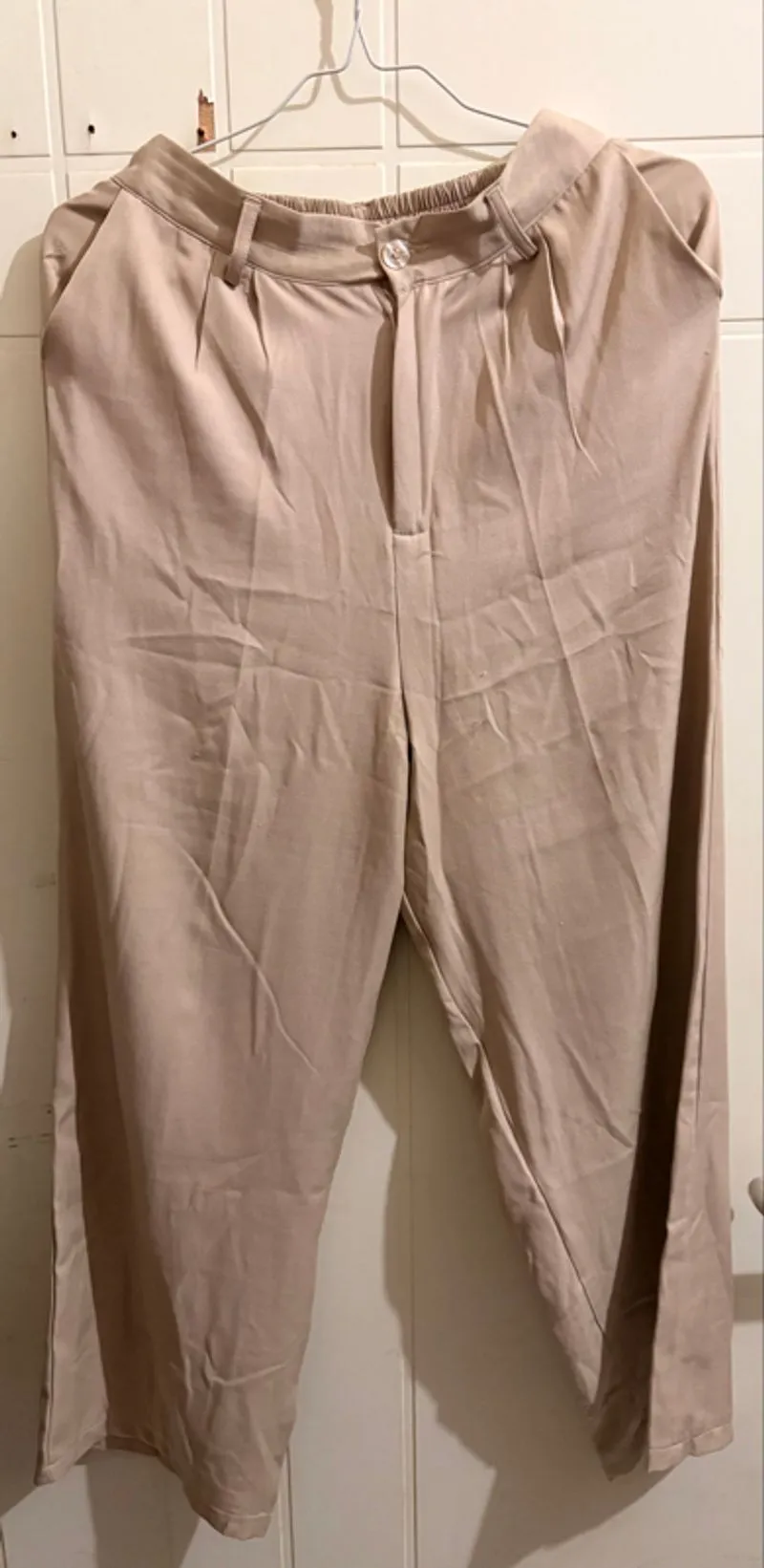 High Waist Pants - Beige photo 1
