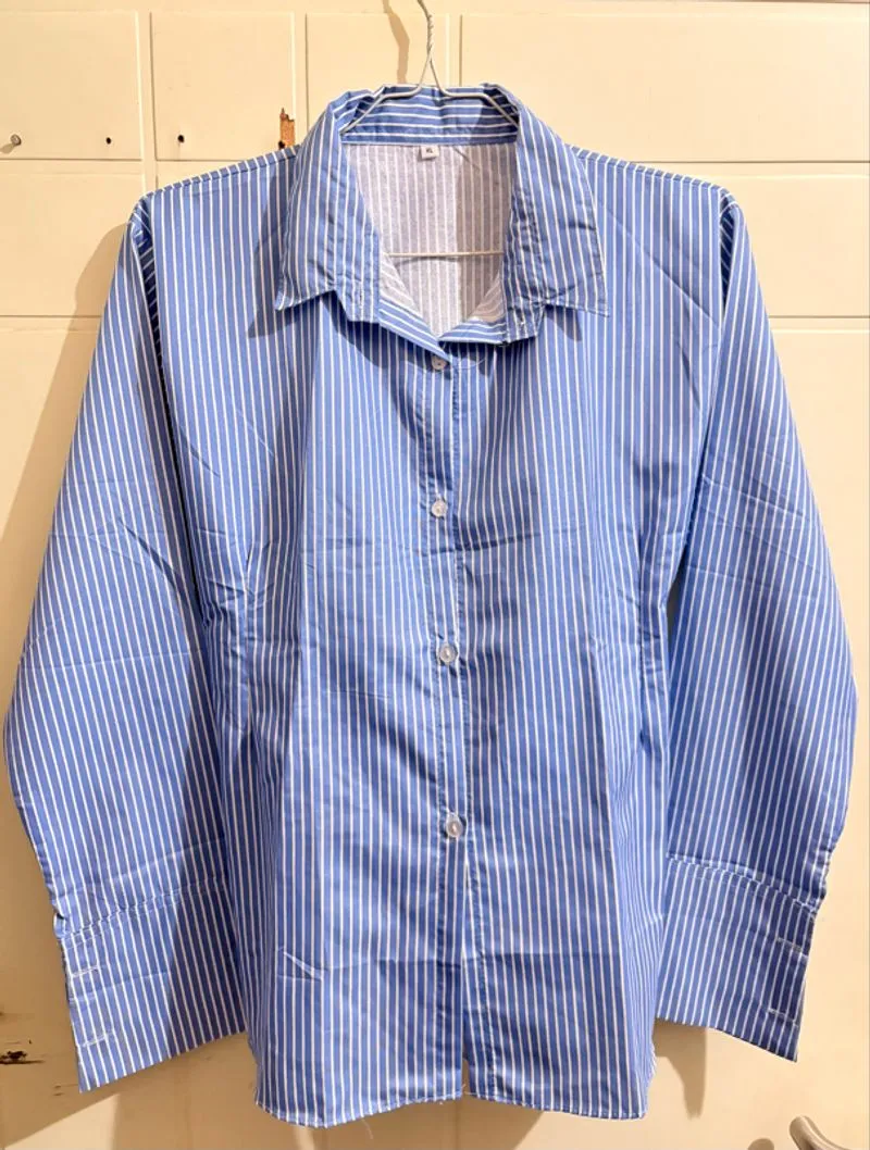 Kemeja Slim Fit Atasan Wanita - Kemeja Kantor Casual Baju Fo photo 1