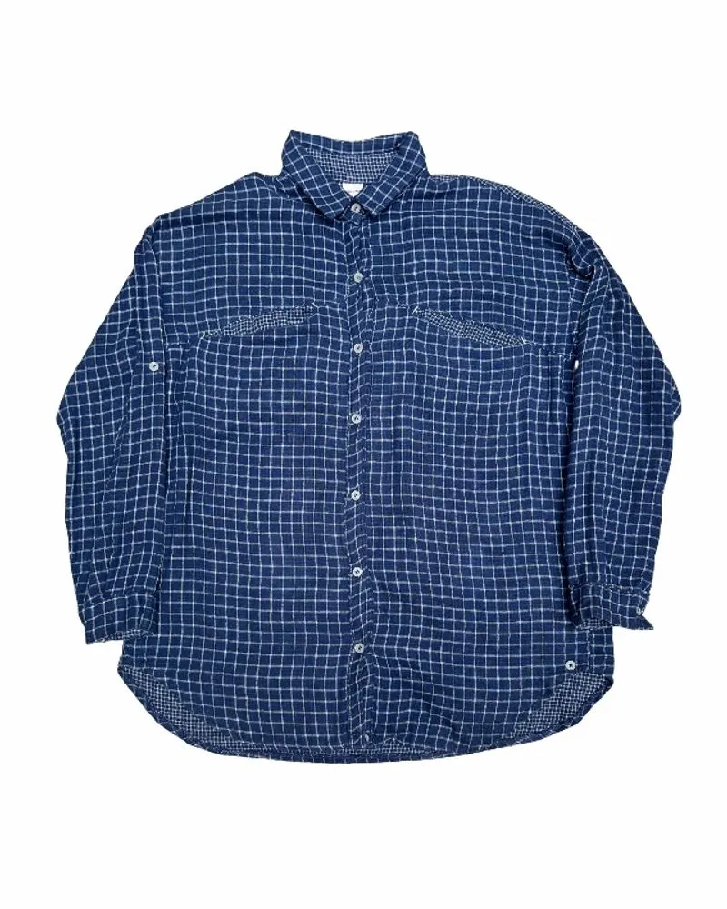 Kemeja square flanel vintage longshirt not sweater knitwear  photo 1