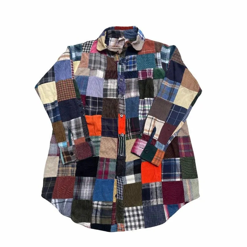 flanel fillil flanel patch work kemeja patch work outer not  photo 1
