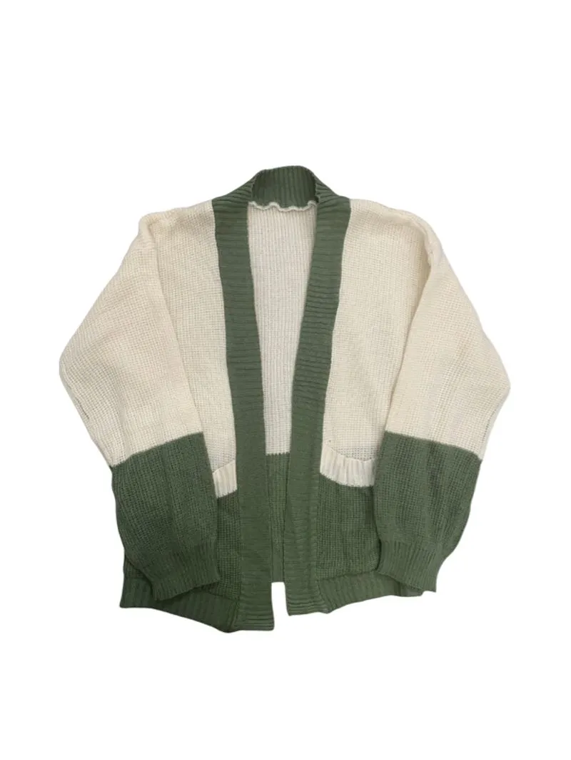 knit cardigan matcha photo 1