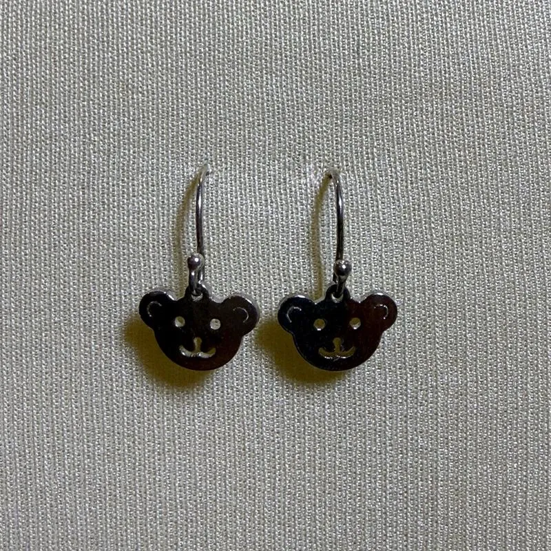 Bear Silver Earrings  photo 1