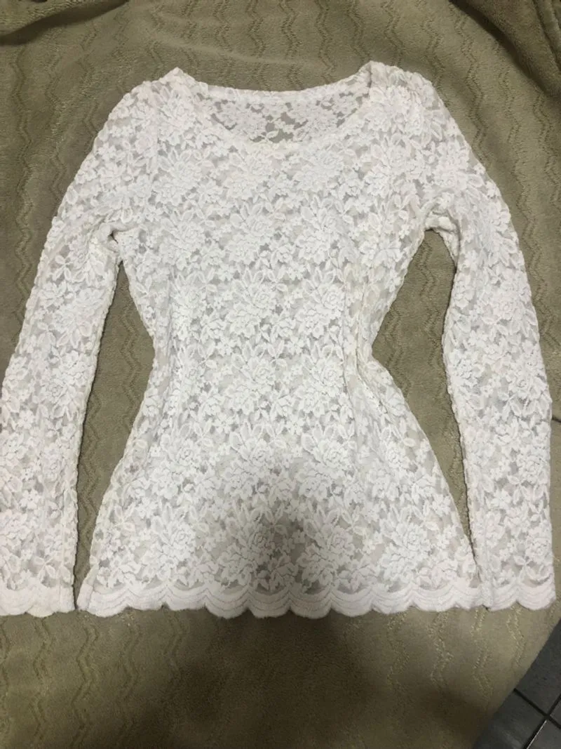 longsleeve lace white photo 1