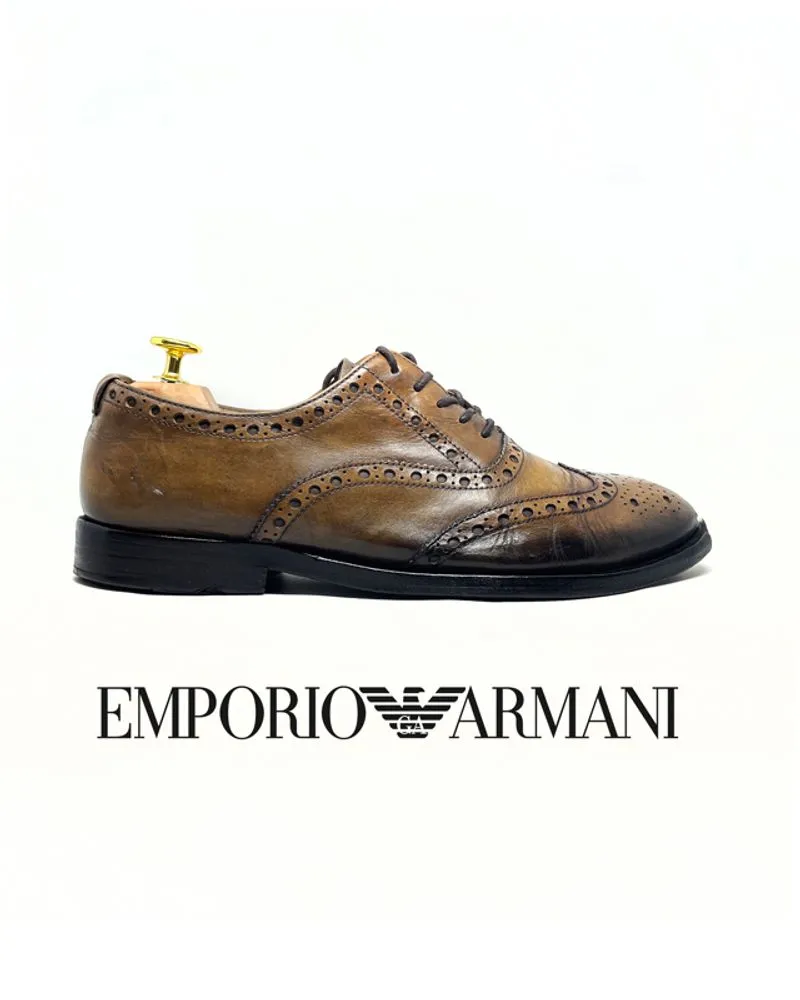 Emporio Armani Brogue Sepatu Wingtip Italy Size 42 photo 1