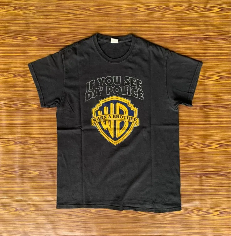 Vintage Warn a brother if you see da police shirt photo 1