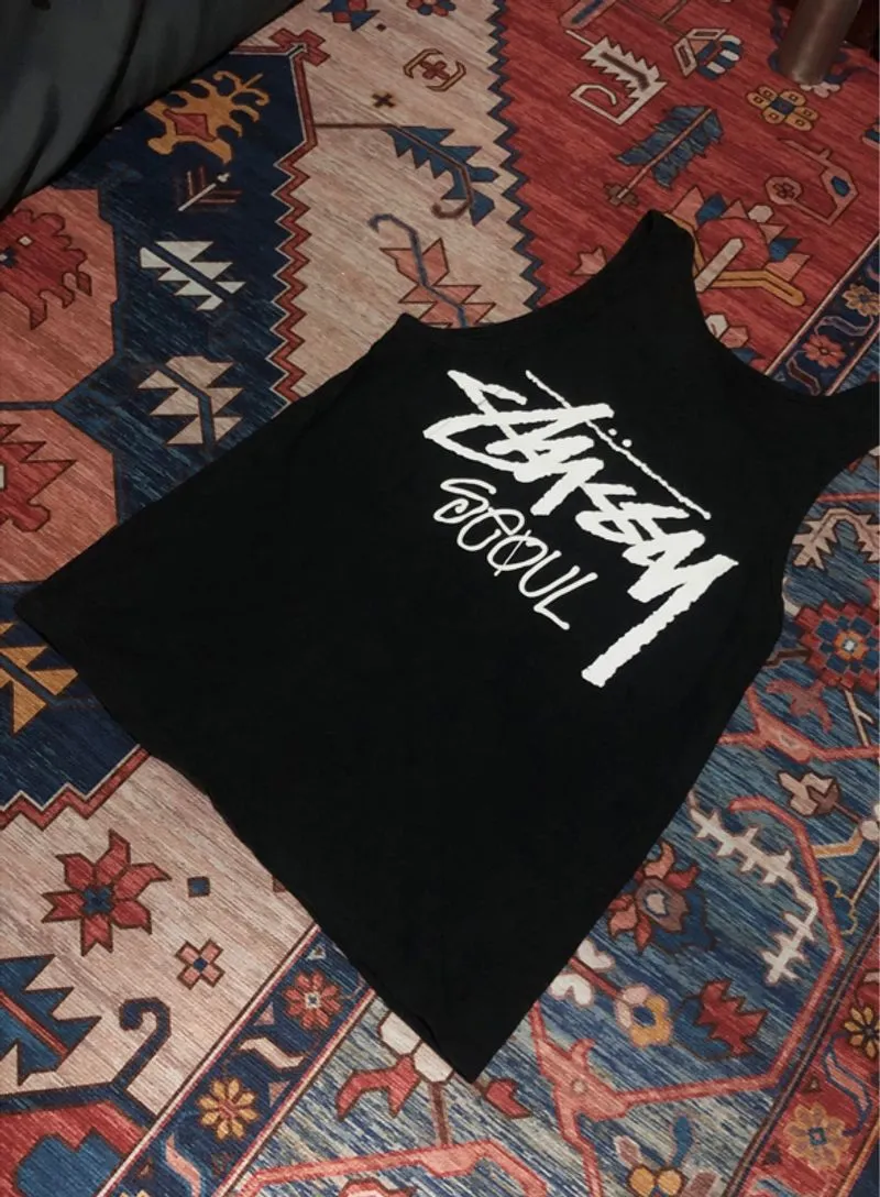 Sleeveless stussy black. (Regular cut) photo 1