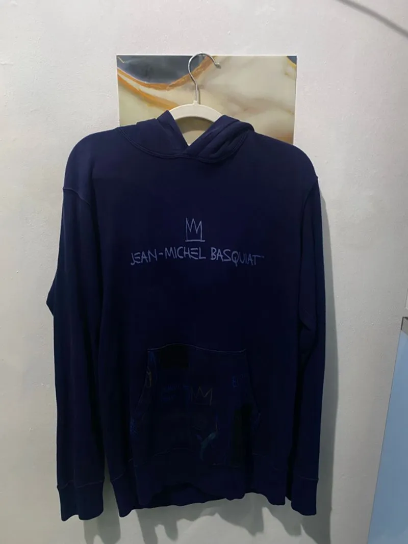 Hoodie jeans michel basquat colab aniqlo photo 1