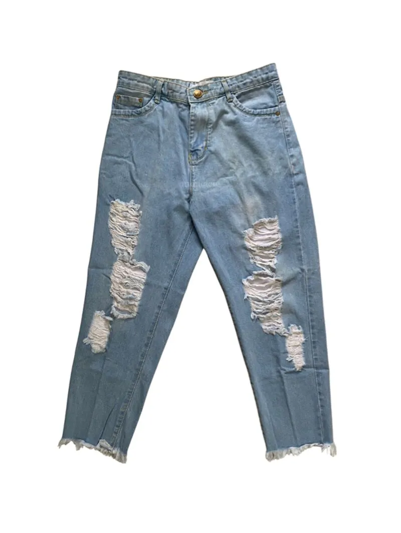 Origin ripped jeans denim / celana jeans wanitad photo 1