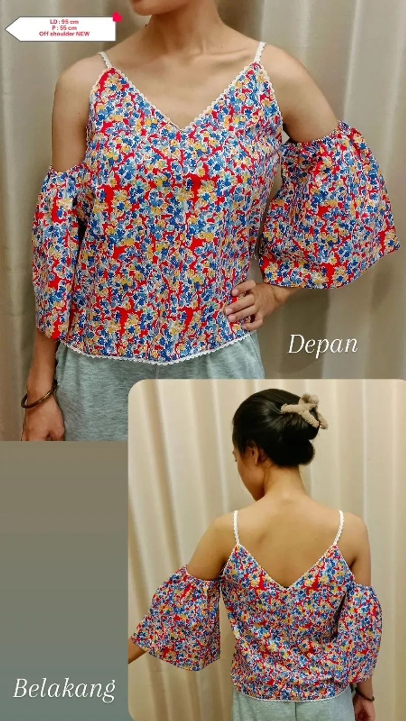  BLOUSE BUNGA OFF SHOULDER DAISY photo 1