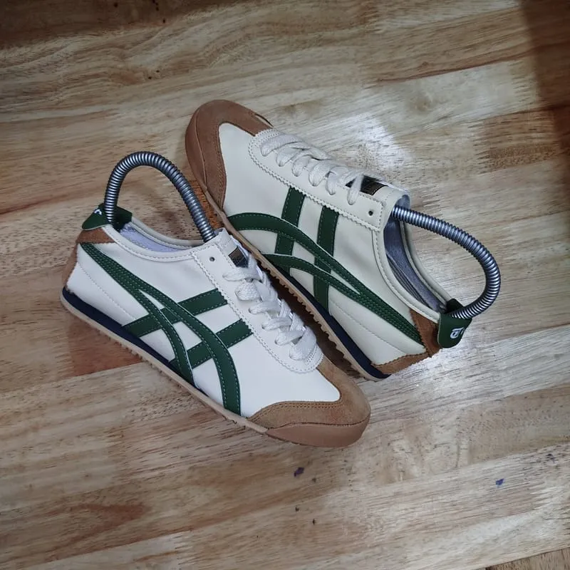 Onitsuka Tiger Casual Sneakers Wanita green brown cream photo 1