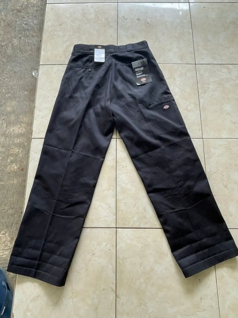 dickies longpants 85283 double knee loose fit black original photo 1