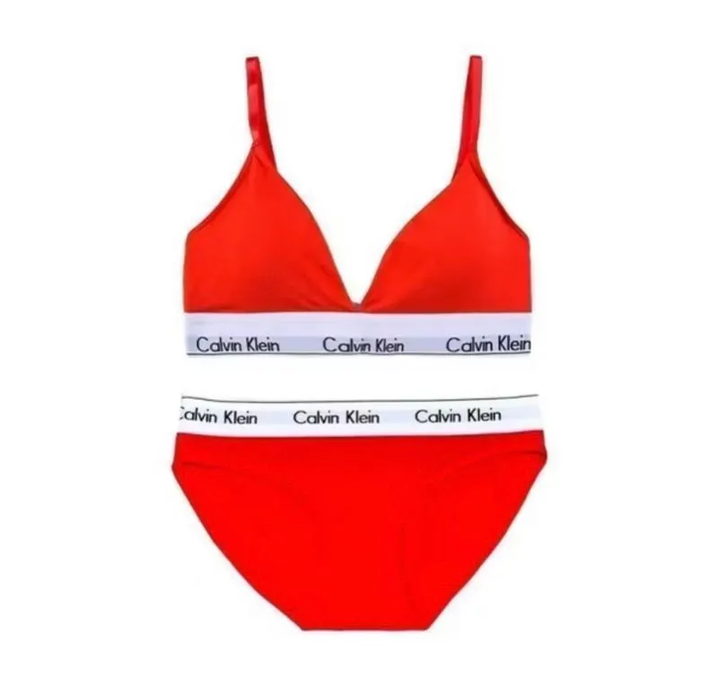 Calvin Klein Set Bikini Bra Red photo 1