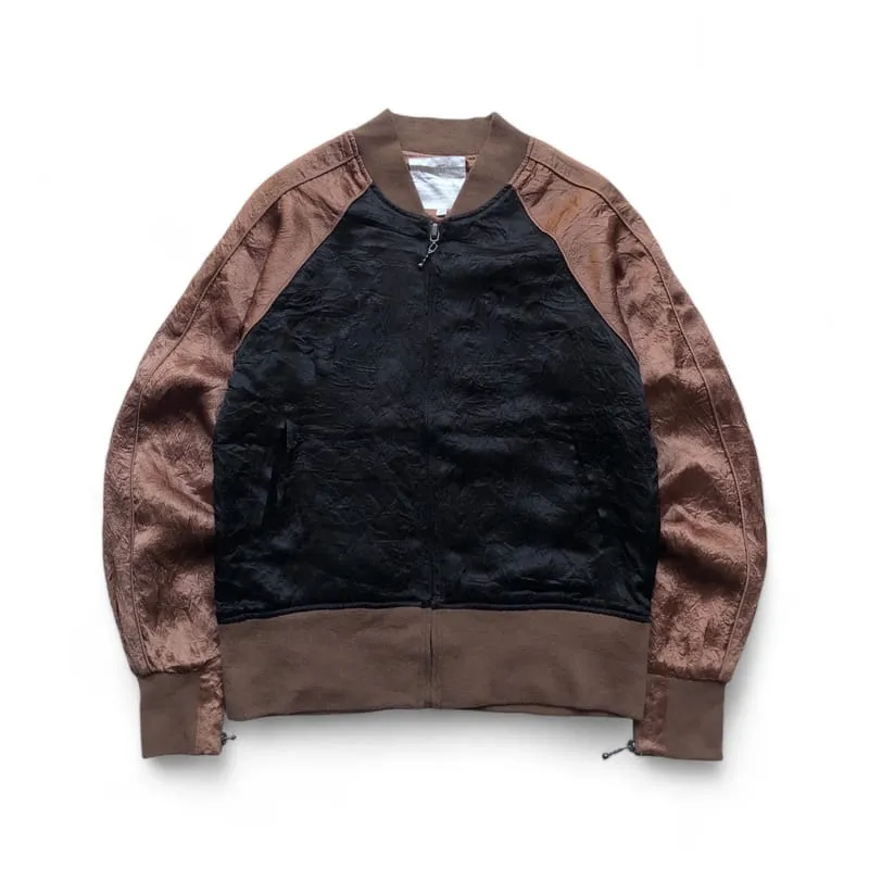 Streetwear Y2K Bomber jacket Pria black photo 1