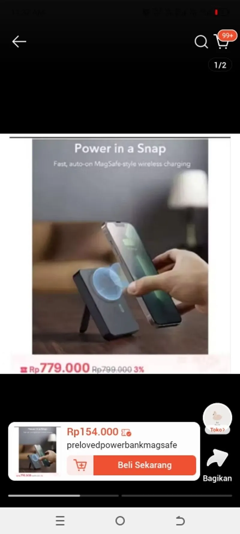 Powerbank wireless magsafe photo 1