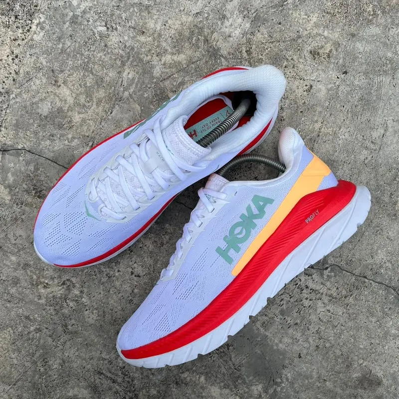 HOKA Sportswear Sneakers Pria white red photo 1