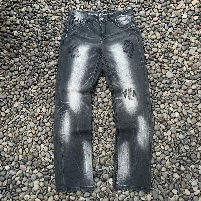 LONGPANT DARK GREY FLORENCE & FRED Y2K photo 1