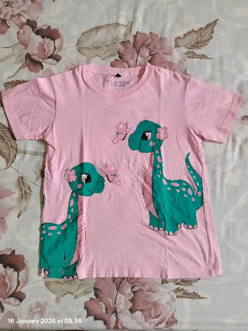 kaos anak perempuan merk tropisia size XXL  photo 1