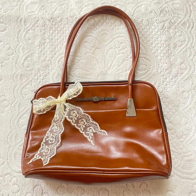 Vintage Y2K Shoulder bag Wanita brown photo 1