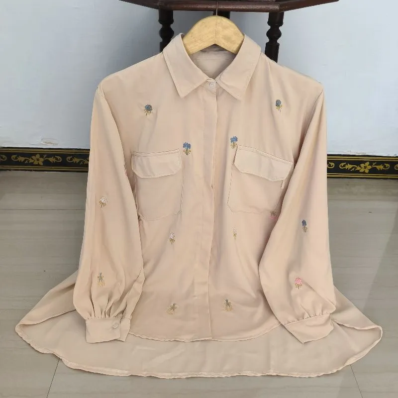 LEIA EMBROIDERY BLOUSE LD 128 | KEMEJA WANITA JUMBO BORDIR photo 1