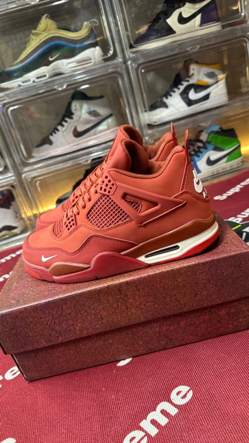 AIR JORDAN RETRO 4 OG SP NIGEL SYLVESTER BRICK BY BRICK RED  photo 1