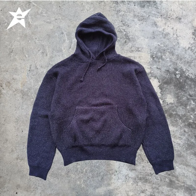LAB STUDIO HOODIE KNITWEAR NAVY photo 1