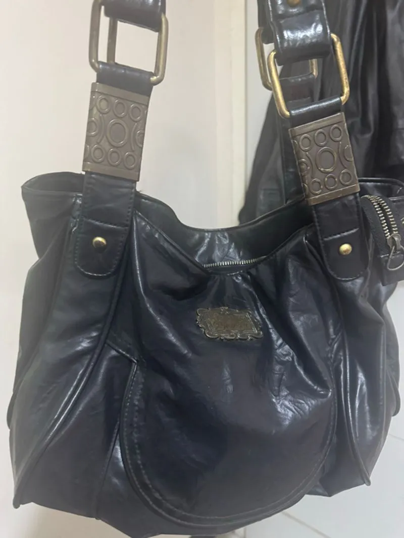 sophie martin black shoulder bag  photo 1