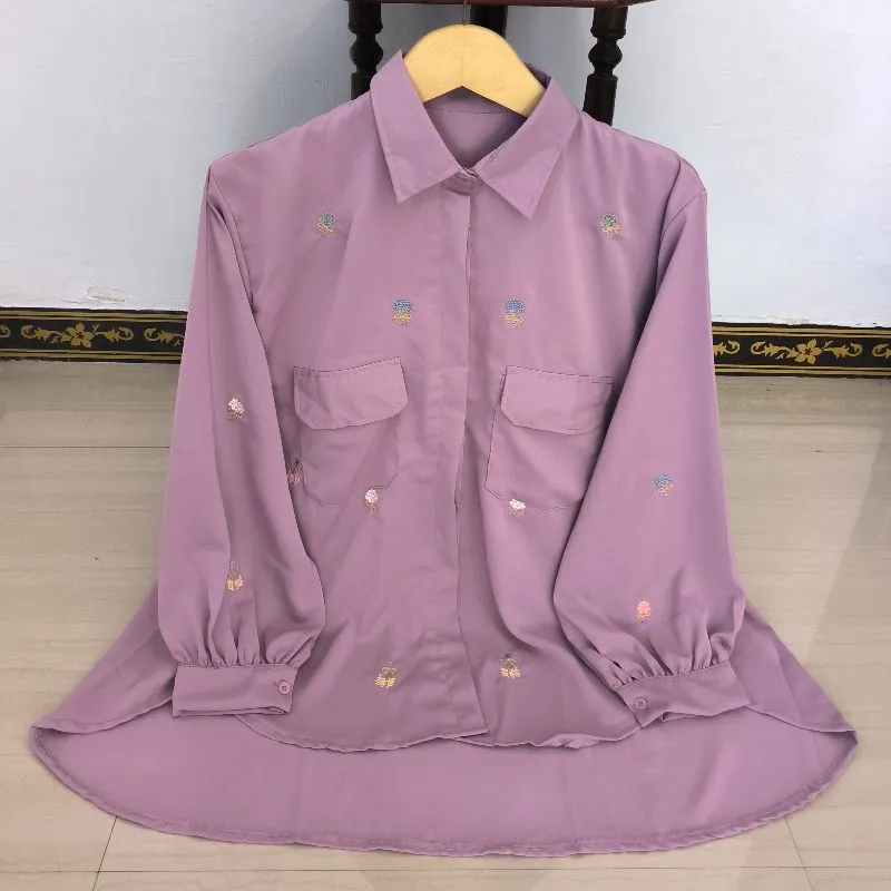 LEIA EMBROIDERY BLOUSE LD 128 • ATASAN WANITA BORDIR JUMBO photo 1