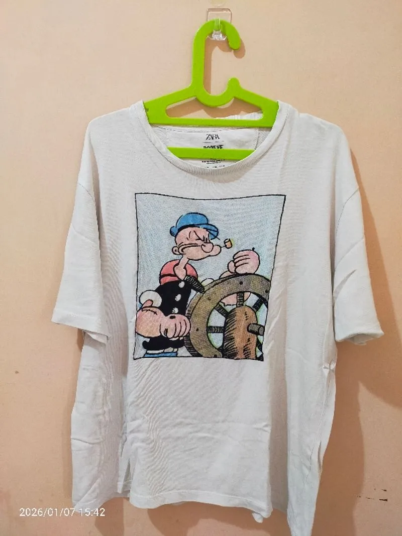 Zara Popeye The Sailor Man T-Shirt photo 1