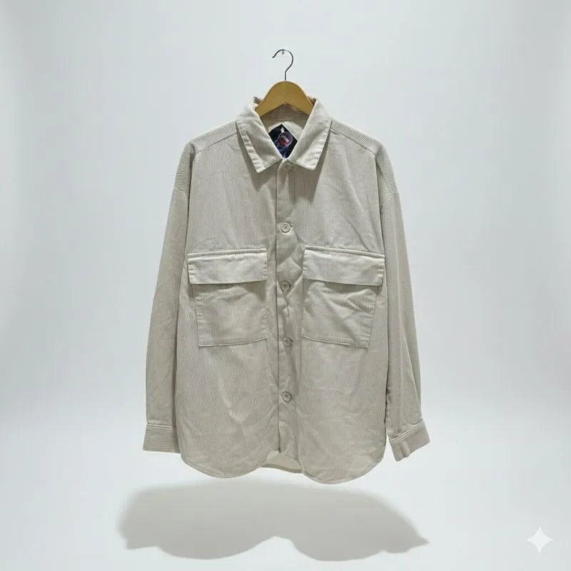 Uniqlo Big Pocket True White Corduroy Outer photo 1