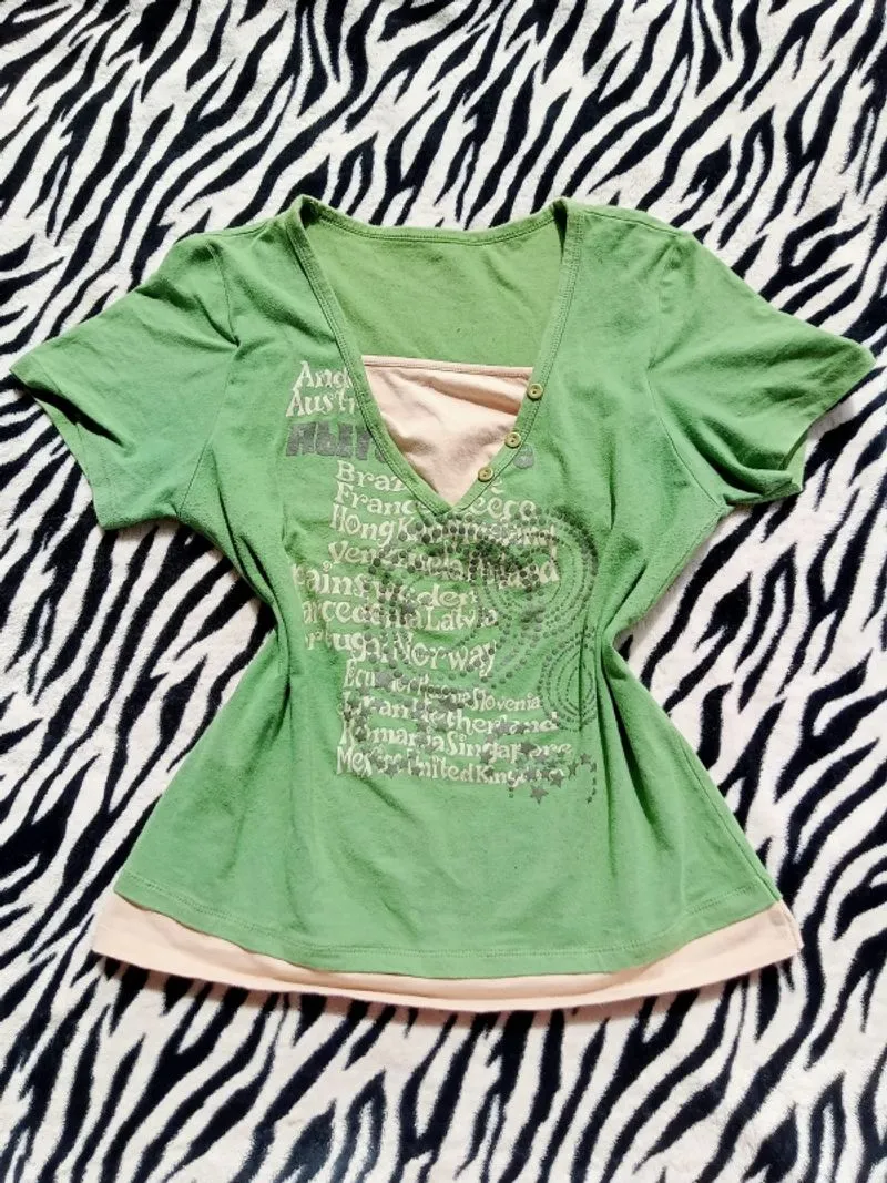 Y2K Fairy Grunge Top - Unique Layering Look photo 1
